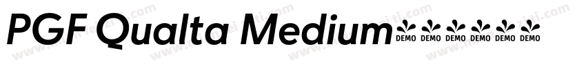 PGF Qualta Medium字体转换